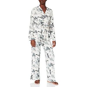 Schiesser Damespyjama lange pyjamaset, vanille, 46