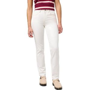 Wrangler Straight Jeans voor dames, wit, 28W x 30L