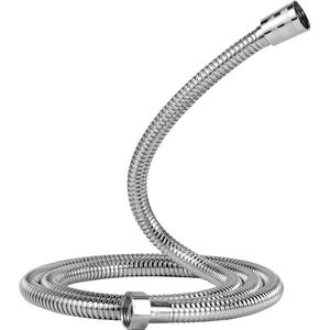 Vinabo Doucheslang, flexibele doucheslang 1,5 m van roestvrij staal, flexibele doucheslang, explosiebestendig, hoge temperatuur, bescherming tegen verdraaiing, chroom doucheslang, G1/2, 59 inch
