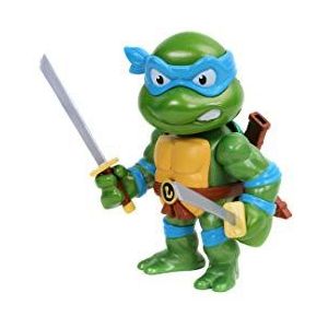 Jada Toys 253283000 - Turtles Leonardo figuur uit Die-cast, 10 cm, verzamelfiguur, gegoten persen, groen/blauw