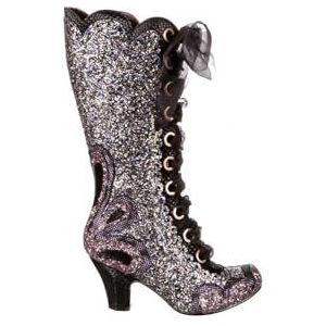 Irregular Choice Dames Gleam Team Fashion Boot, Zwart, 37 EU