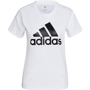 adidas Essentials Logo T-shirt met korte mouwen, White/Black, XL