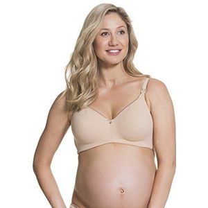 Cake Maternity Croissant Zachte Draad Verpleging BH voor Borstvoeding, Volledige Cup Flexi Draad Ondersteunende Moederschap BH, Naakt, 95E