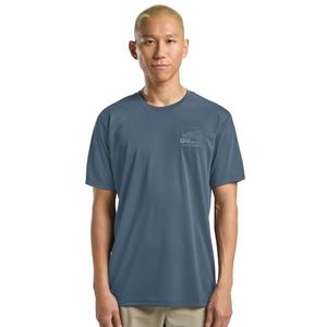 Jack Wolfskin - Vonnan Graphic T-Shirt - Heren - Peak Trail - Midnight Sky
