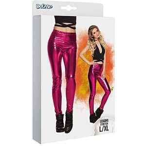 Boland - Legging Glance, roze, glanzend, stretch, ondoorzichtig, voor dames, carnaval, themafeest, Halloween, themafeest, 70s