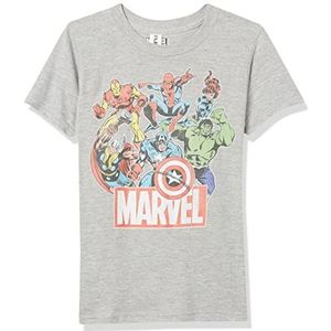 Marvel Classic - Heroes of Today Boys Crew neck T-Shirt Heather grey 104