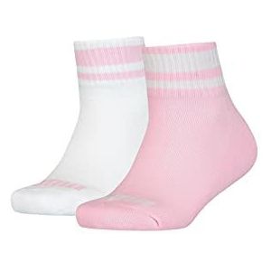 PUMA Clyde Quarter sokken voor kinderen, uniseks, roze/wit, 31-34