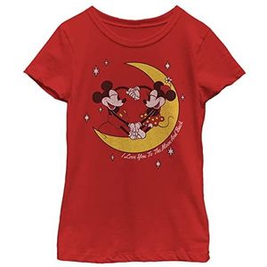 Disney Girl To The Moon T-shirt, Rood, XL