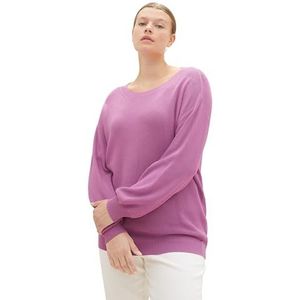 TOM TAILOR Dames Plussize Pullover, 33830 - Mauvy Plum, 44/Grote maat
