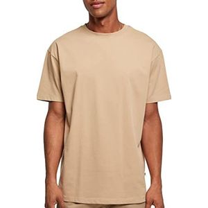 Urban Classics Heren T-shirt van biologisch katoen voor mannen, Organic Basic Tee verkrijgbaar in vele kleuren, maten S - 5XL, Unionbeige, S