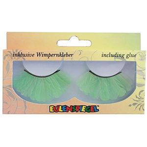 Eulenspiegel 001011 Kunstwimpers, pastelblauw met gouden band