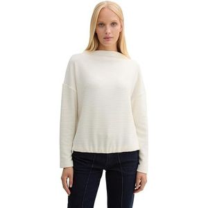TOM TAILOR Sweatshirt voor dames, 10315 - Whisper White, XXL