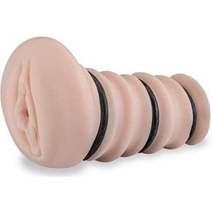 Sextoy combipakket met kunstmuschi en 3 penisringen - seksspeeltjes voor mannen > masturbators & grappig
