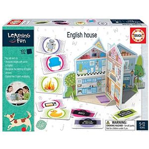 Educa 18844 Learning is Fun, English House, Engels leren, educatief spel voor kinderen vanaf 5 jaar