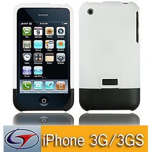 Logotrans Hardcase wit en displaybeschermfolie voor Apple iPhone 3G / 3Gs