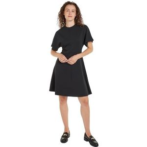 Tommy Hilfiger - Jerseyjurk - Zwart - F&F INTERLCK MODAL KNEE DRS SS