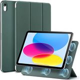 ESR Hoes voor iPad 10 generatie 2022 magnetische iPad 10 Case, praktische magnetische bevestiging, tweeweg drievoudige standaard, lichte bescherming, auto rusten/wekken, groen