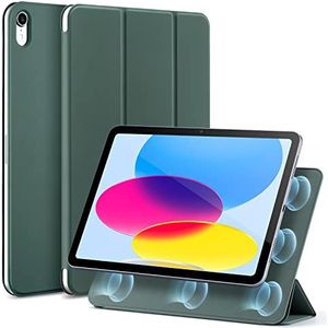 ESR Hoes voor iPad 10 generatie 2022 magnetische iPad 10 Case, praktische magnetische bevestiging, tweeweg drievoudige standaard, lichte bescherming, auto rusten/wekken, groen