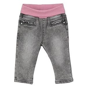 s.Oliver Junior meisjes jeans broek met omslagband Grey 80, grijs, 80 cm