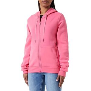 Kilata Stijlvolle capuchontrui voor dames, met ritssluiting, polyester, roze, maat S, roze, S
