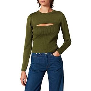 ONLY Dames Onlpeach Peek A Boo KNT Pullover, Kalamata, S