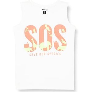 Tuc Tuc Boys-Save Our Species T-shirt voor kinderen, Wit, 16 Jaren