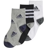 adidas, Graphic Socks 3 paar sokken, Heather zwart/zwart/middengrijs, XS, uniseks