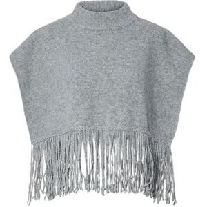 Pcjulle poncho Bc, lichtgrijs gem., One size