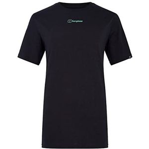 Berghaus Dames Boyfriend Dolomites Mountain T-shirt met korte mouwen, Jet Black, 12