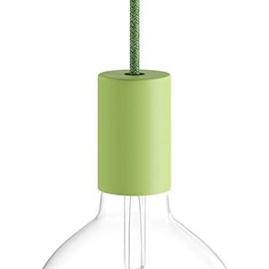 creative cables Kit E27 Pastel lamphouder van metaal met verborgen trekontlasting - weidegroen