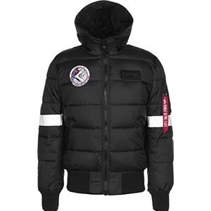 ALPHA INDUSTRIES FD NASA jas met capuchon, zwart, L, uniseks volwassenen, blue, L