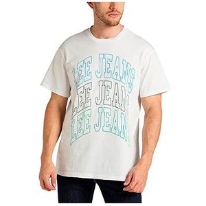 Lee Herenshirt College Tee, ecru, S
