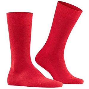 FALKE Heren Sokken Sensitive London M SO Katoen Met comfort tailleband 1 Paar, Rood (Scarlet 8228) nieuw - milieuvriendelijk, 39-42