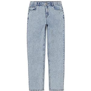 NAME IT Nlmtoneizza DNM Dad Straight Pant Noos Jeans voor jongens, Denim lichtblauw/Details: afgeveegd, 128