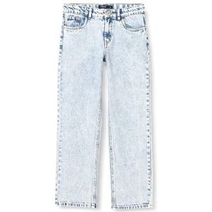 NAME IT Nlmtoneizza DNM Dad Straight Pant Noos Jeans voor jongens, Denim lichtblauw/Details: afgeveegd, 128