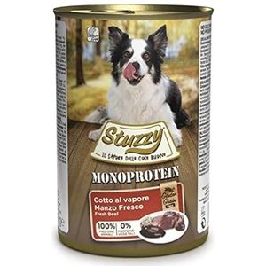 Stuzzy, Natvoer voor volwassen honden met rundvlees, monoproteïne in paté (6 blikjes à 400 g)