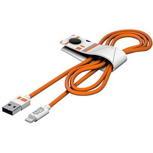 Tribe CLR23004 Star Wars USB naar Lightning Sync & Laadkabel voor Apple iPhone (Apple MFi gecertificeerd), 120 cm - BB8