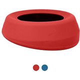 Kurgo Splash Free Wander Water Bowl, Hond Travel Bowl, Voorkomt morsen, Houdt 710ml, Chili Rood