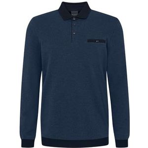 bugatti heren polo 1:1 mouw, blauw, M