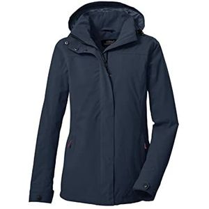 killtec Women's Functioneel jack/outdoorjack met afritsbare capuchon KOS 92 WMN JCKT, dark blue, 44, 39145-000