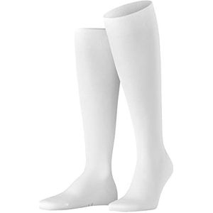 FALKE Heren Kniekousen Tiago M Kh fil d'Ecosse katoen lang eenkleurig 1 paar, Wit White 2000, 43-44