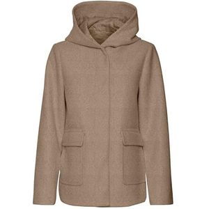 VERO MODA Dames VMPOPSIA Jacket GA BOOS jas, Silver Mink/Detail: Melange, XS, Silver Mink/Detail: melange, XS