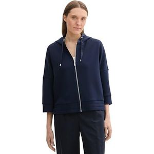 TOM TAILOR Sweatjack voor dames, 10668 - Sky Captain Blue, XXL