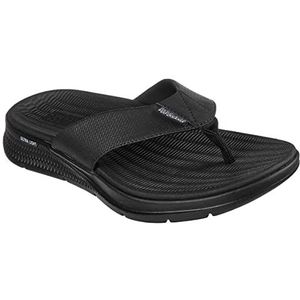 Skechers Heren Go Consistent Sandaal Synthwave Flip-Flop, Zwart, 39.5 EU