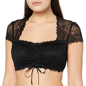 STOCKERPOINT - Klederdracht Blouse - Zwart - Blouseshirt - Halve Mouw