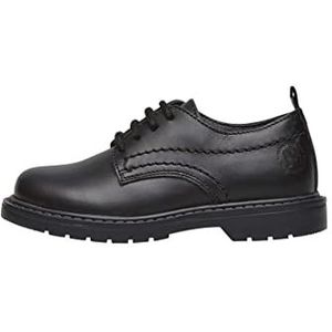 Naturino Abbey-Leather veterschoenen, Zwart, 33 EU