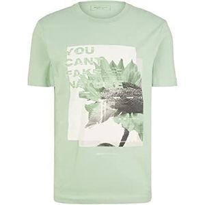 TOM TAILOR Denim Uomini T-shirt 1035599, 31038 - Placid Green, S