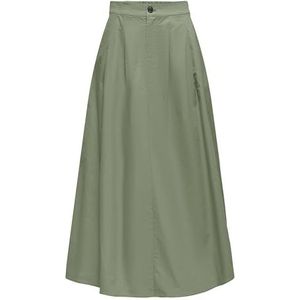 ONLY Dames Onlzora Hw Long Pleat Skirt PNT, oil green, L