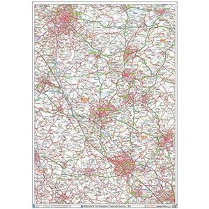 Northampton - NN - Postcode Wandkaart - Papier