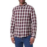 REG WINDBLOWN flanellen geruit shirt, rood, M